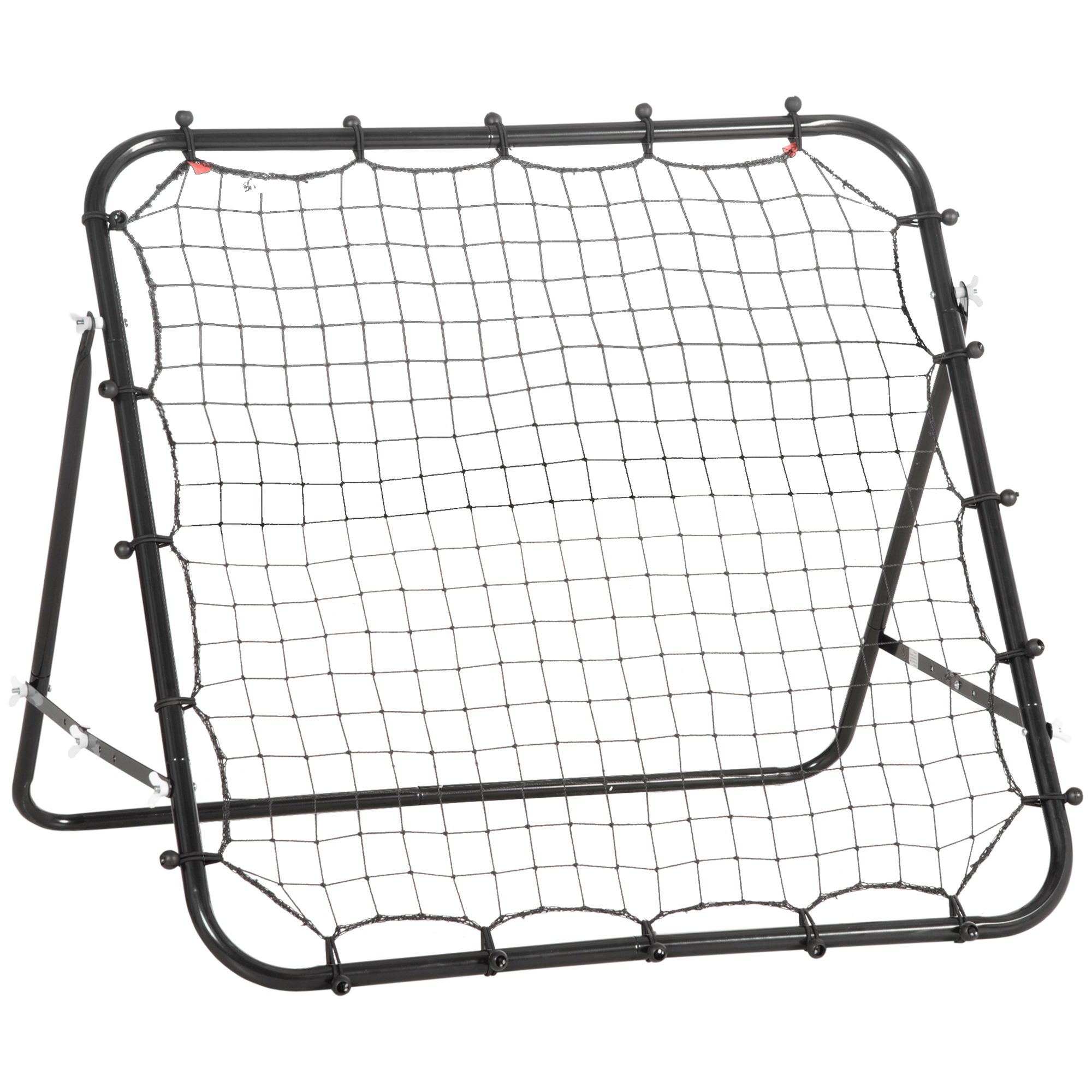 Jalgpalli rebounder, 84 x 84 cm, must