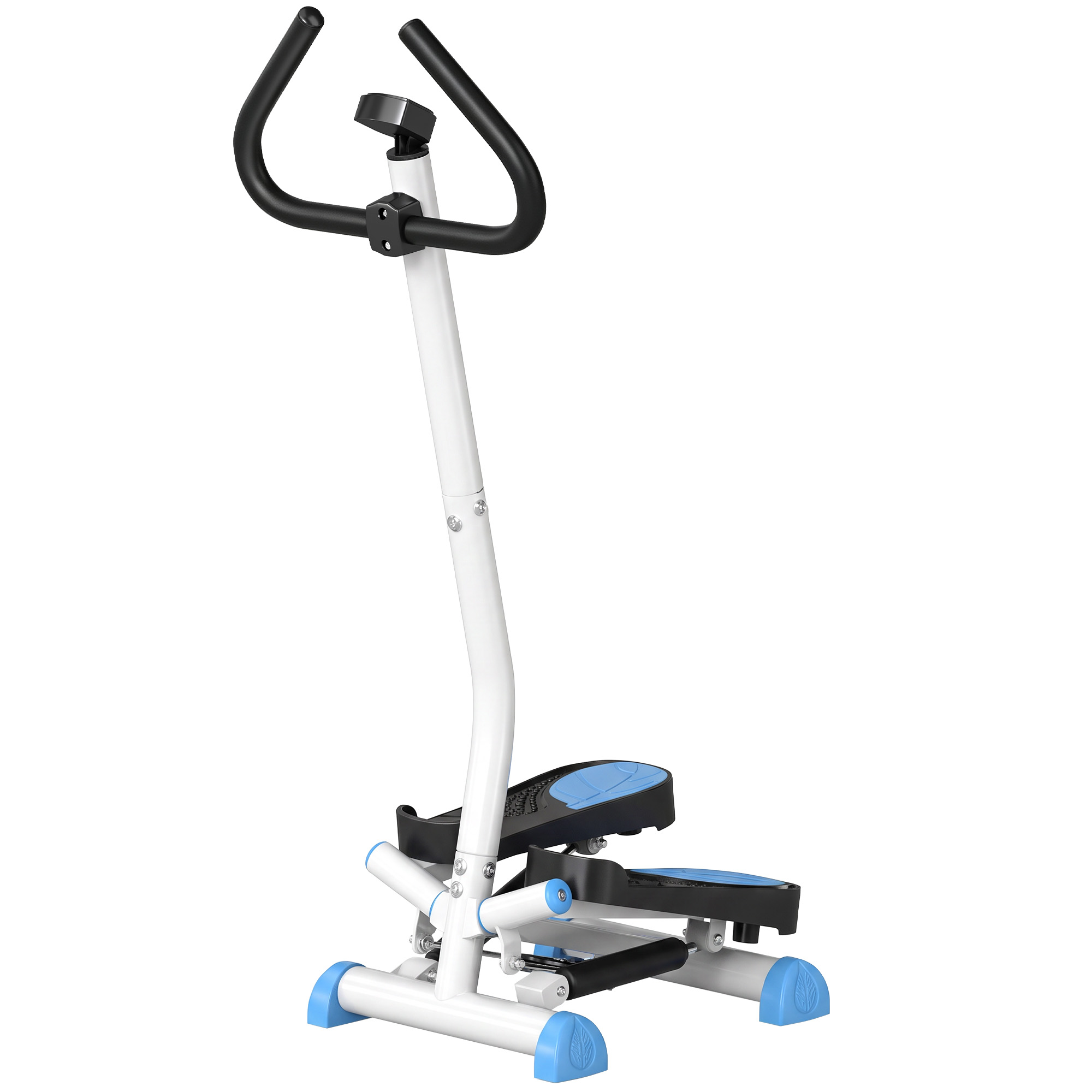 Stepper, LCD-monitoriga, sinine / must, teras ja ABS, 55 x 44 x 108 cm, kuni 100 kg