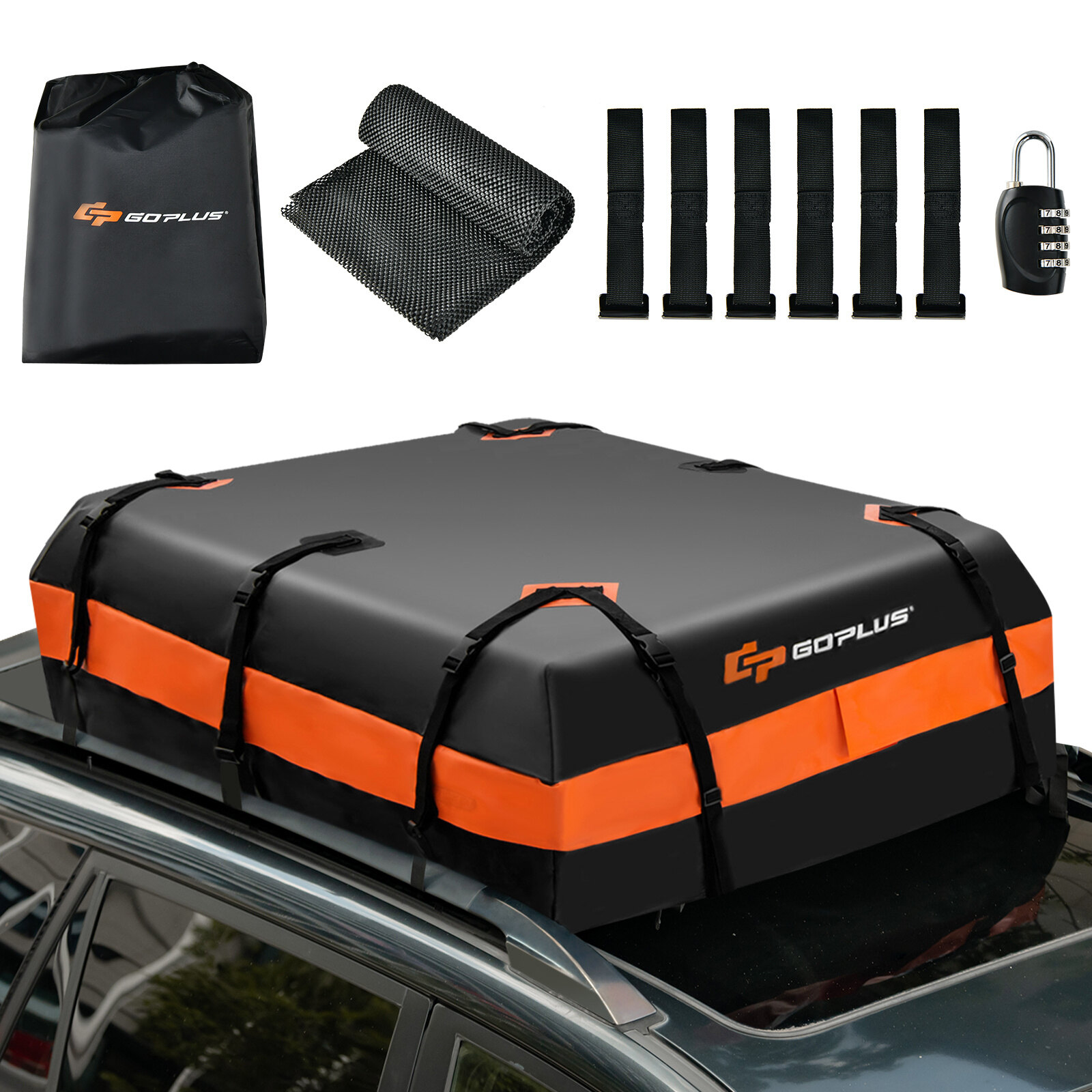 Auto katusekott 450L lukuga oranž