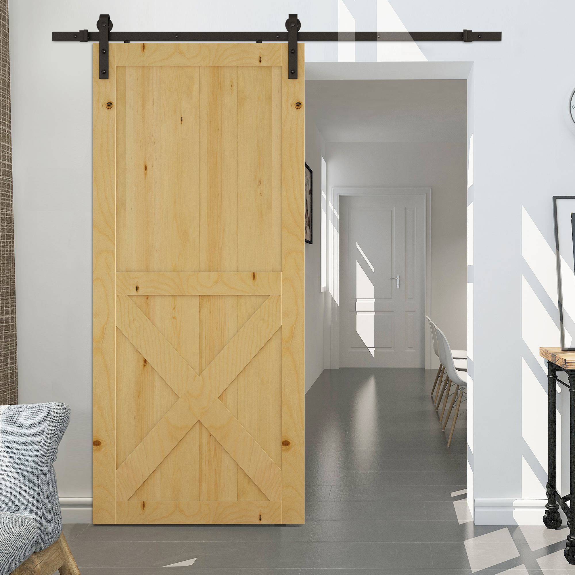 Liugukse furnituuri komplekt, must, 2 m, 100 kg