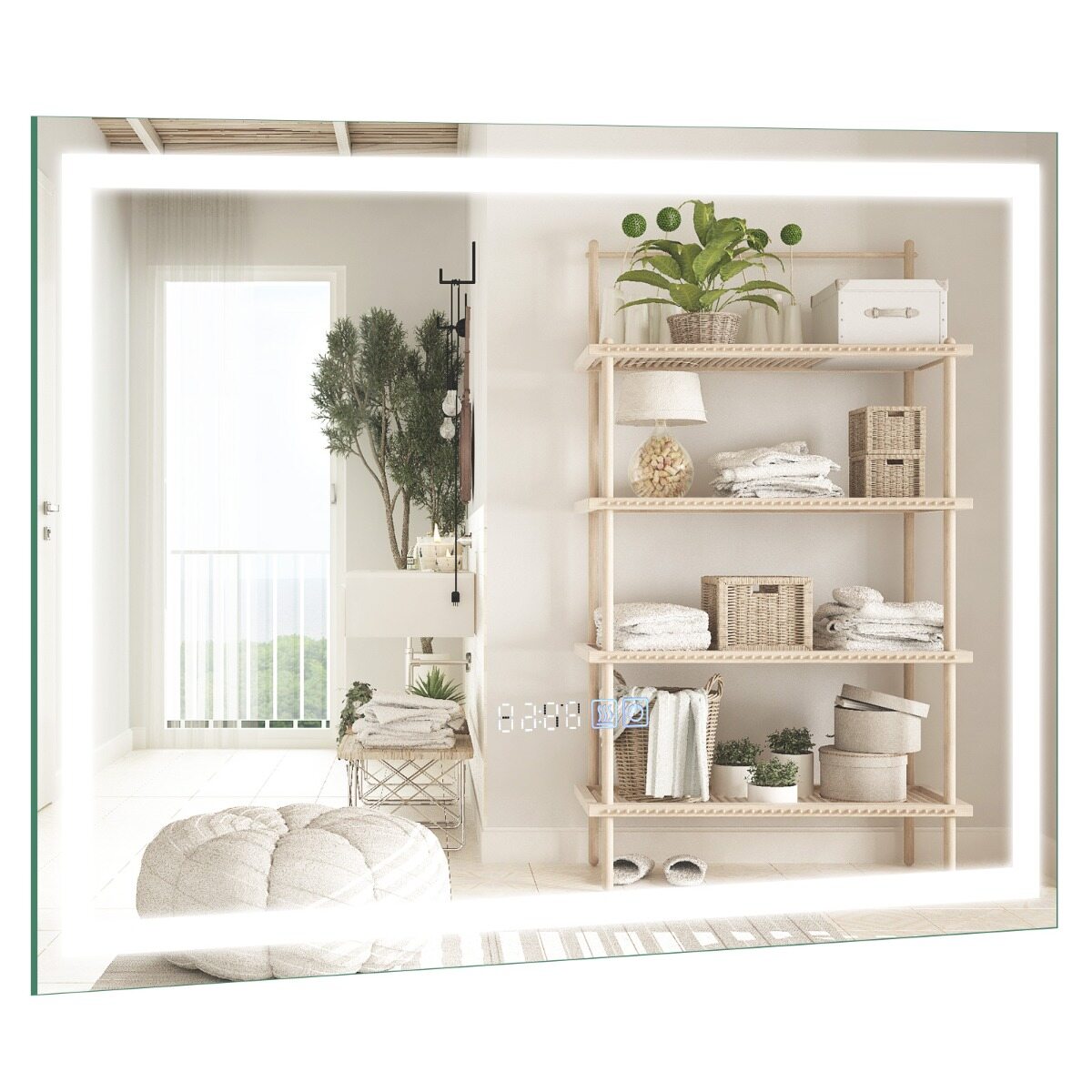 60×40 cm LED Vannitoa Peegel Anti-Uduga Reguleeritav Valgus