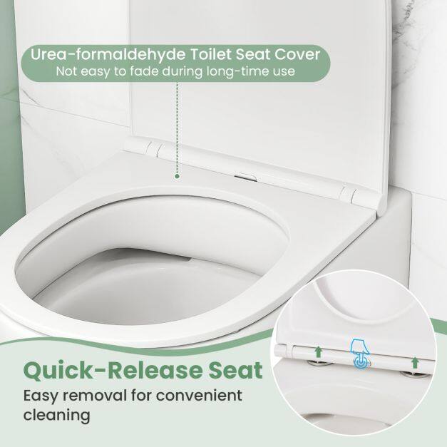 Seinapealne keraamiline WC-pott 4/6L pehme sulgumisega