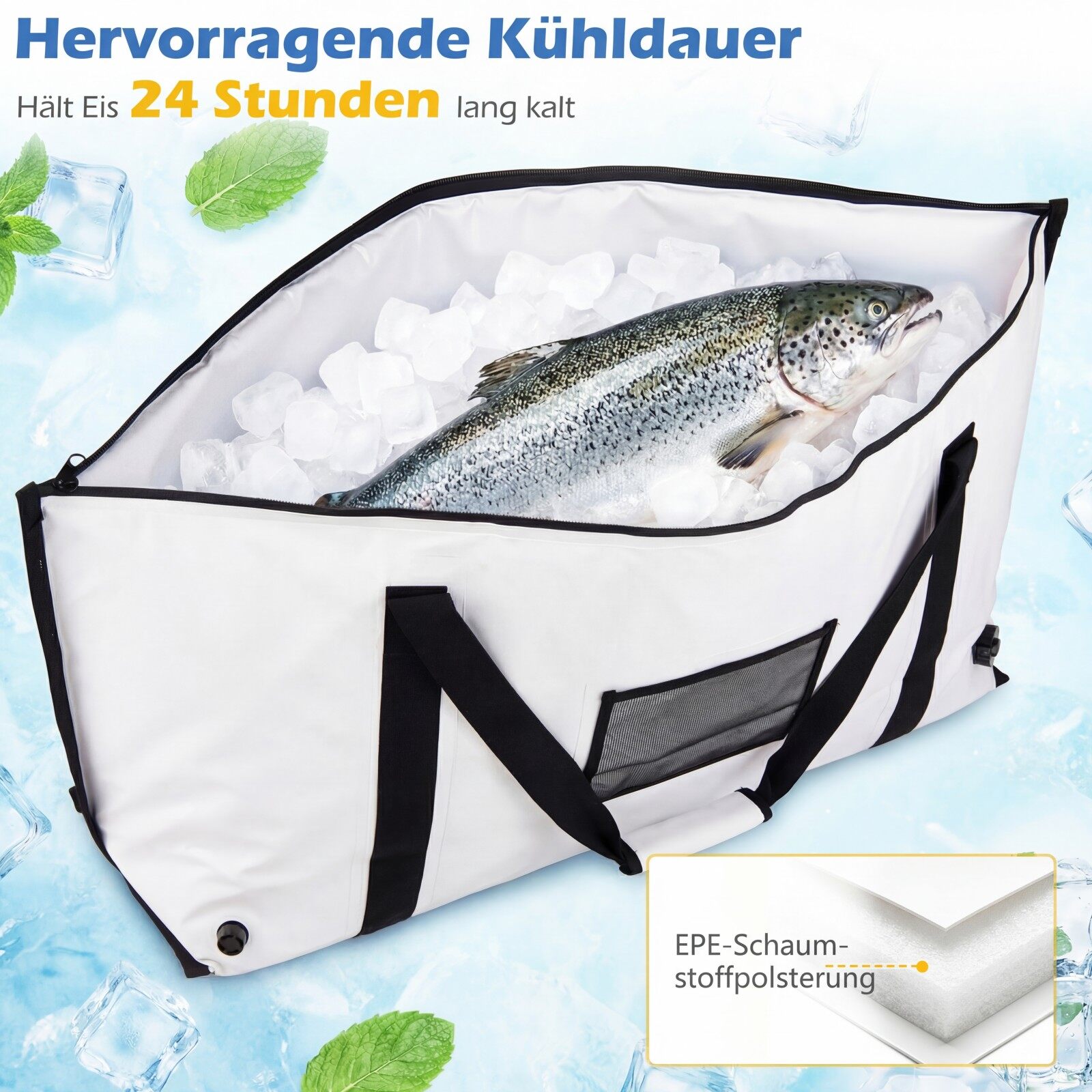 122cm Isolatsiooniga Kalakott PVC Veekindel