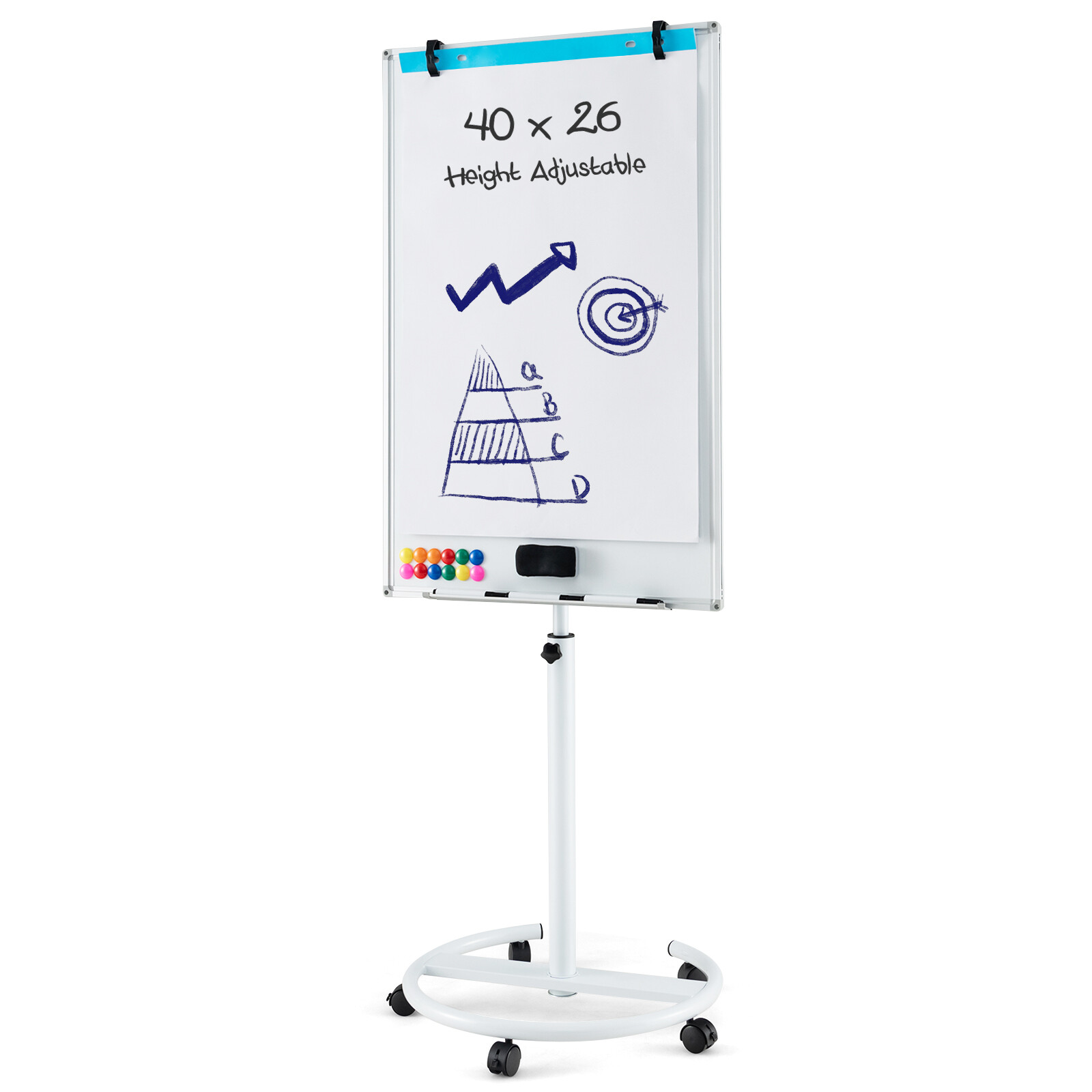 100×65 cm Reguleeritav Rullvalge Tahvel
