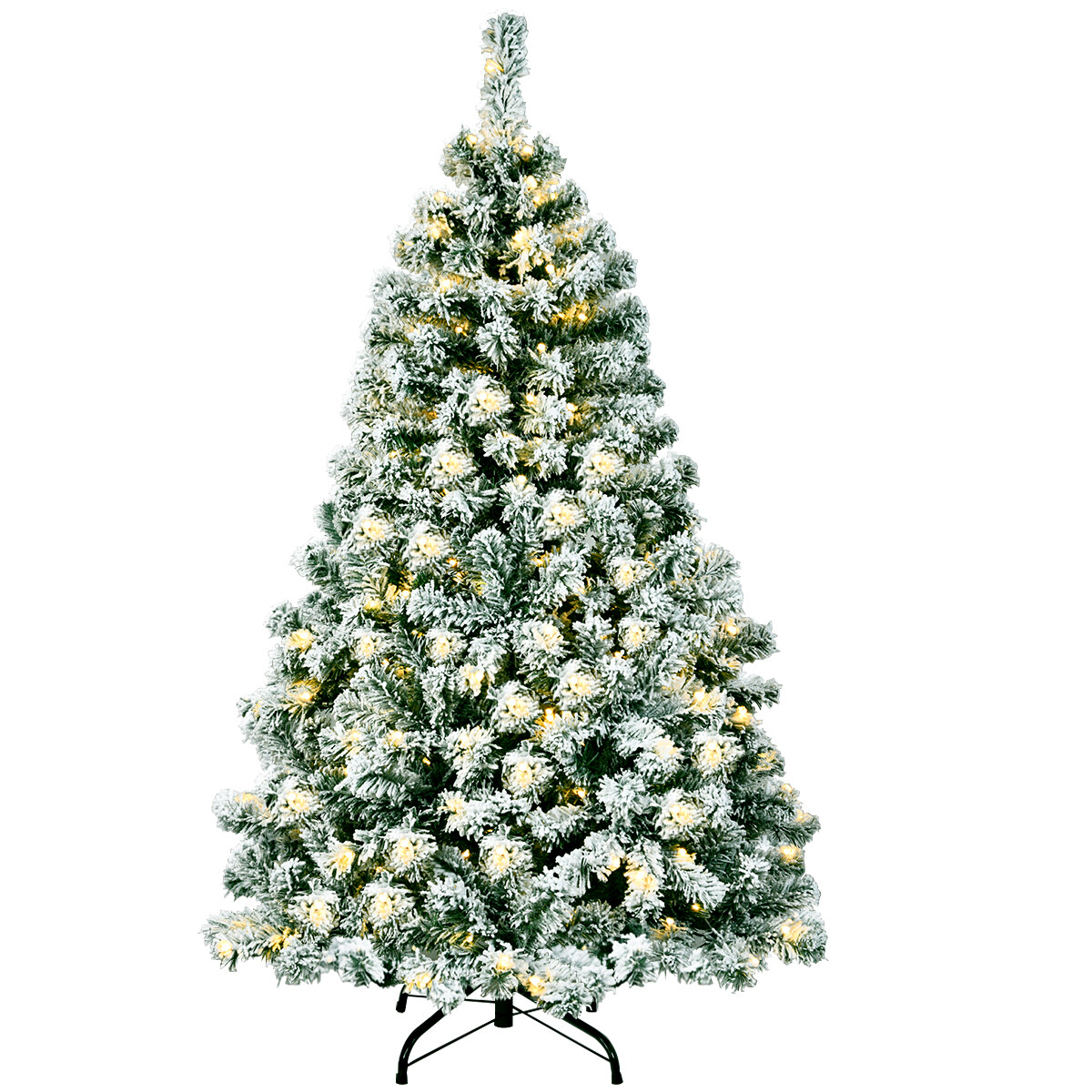 135 cm Härmatiste Kunstkuusk LED-valgusega