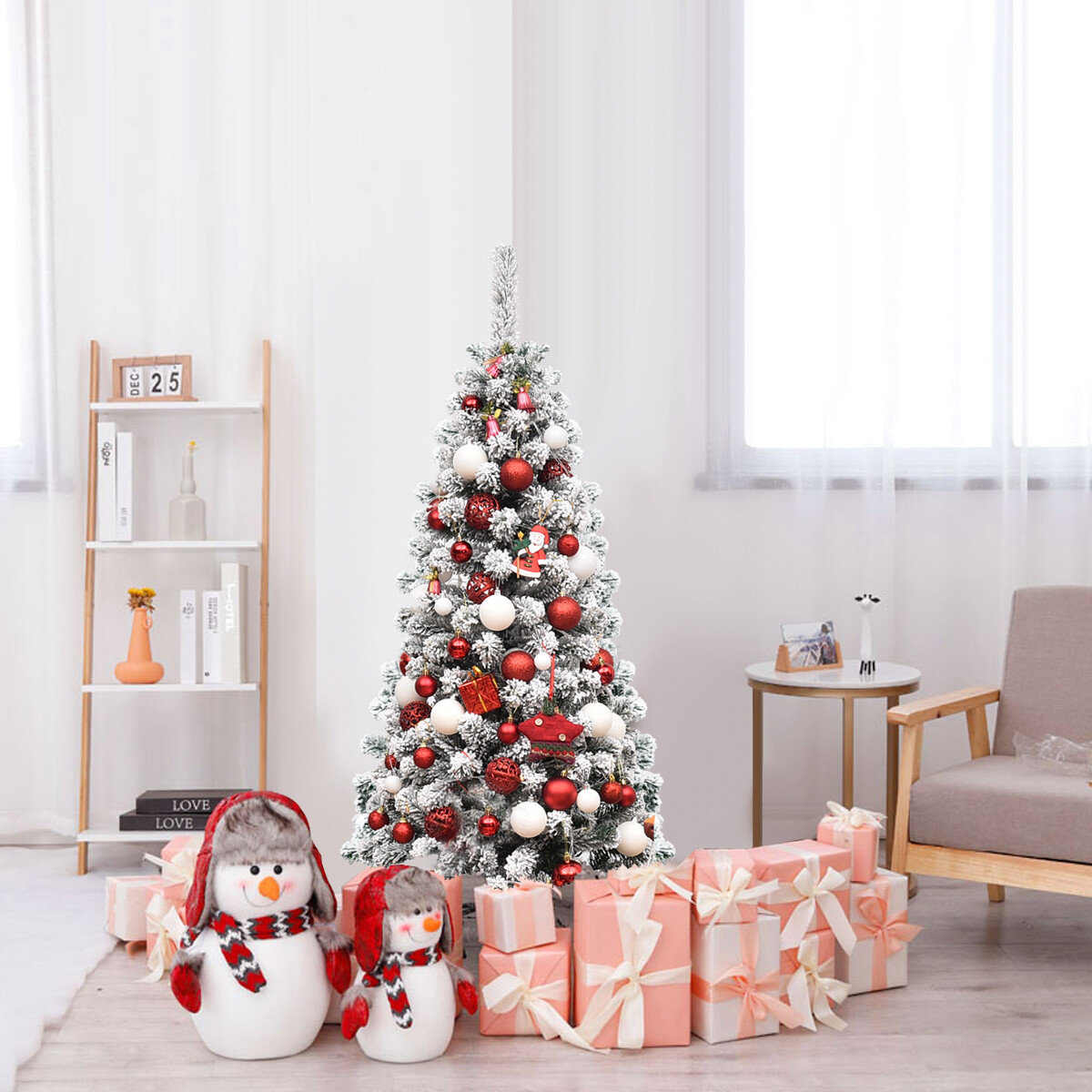 Jäägaasiga LED-valgusega kuusk 135cm