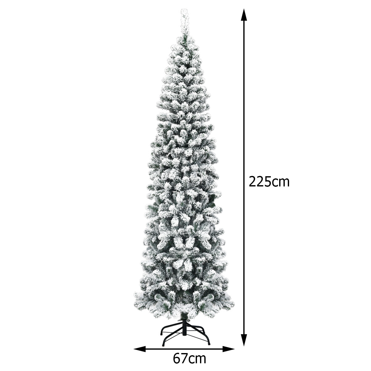 225cm LED-valgusega lumega kaetud kuusk