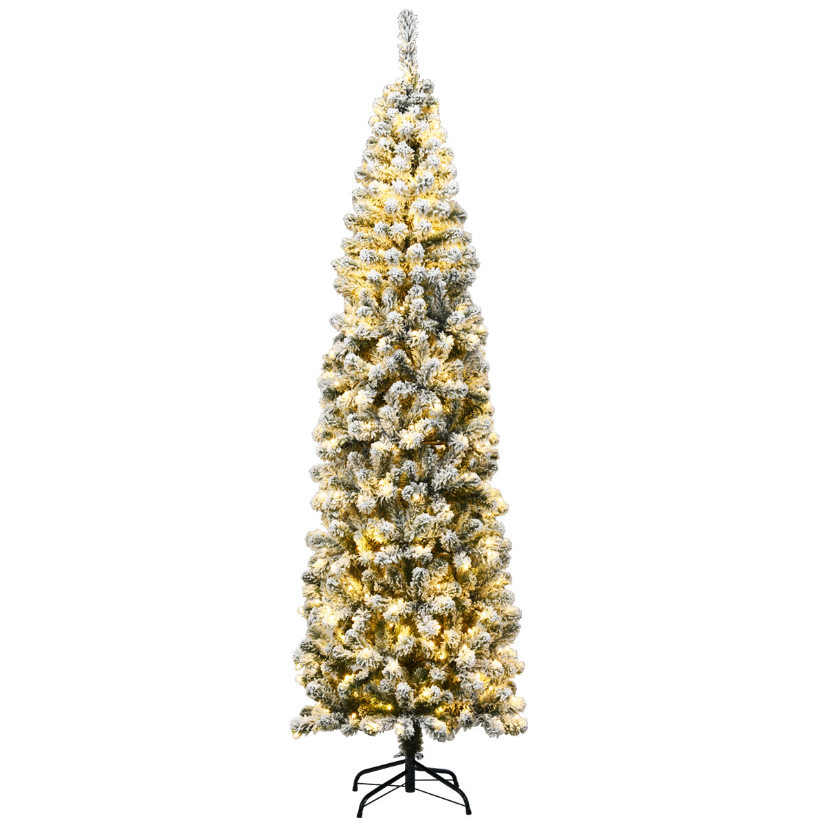 225cm LED-valgusega lumega kaetud kuusk