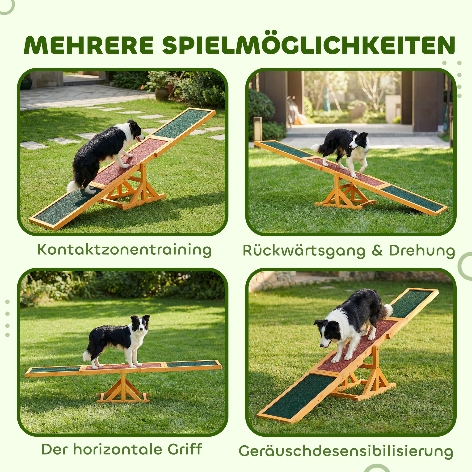 Koera agility tasakaalukiik, libisemiskindel pind, kuni 30 kg, 180 x 30 x 30 cm