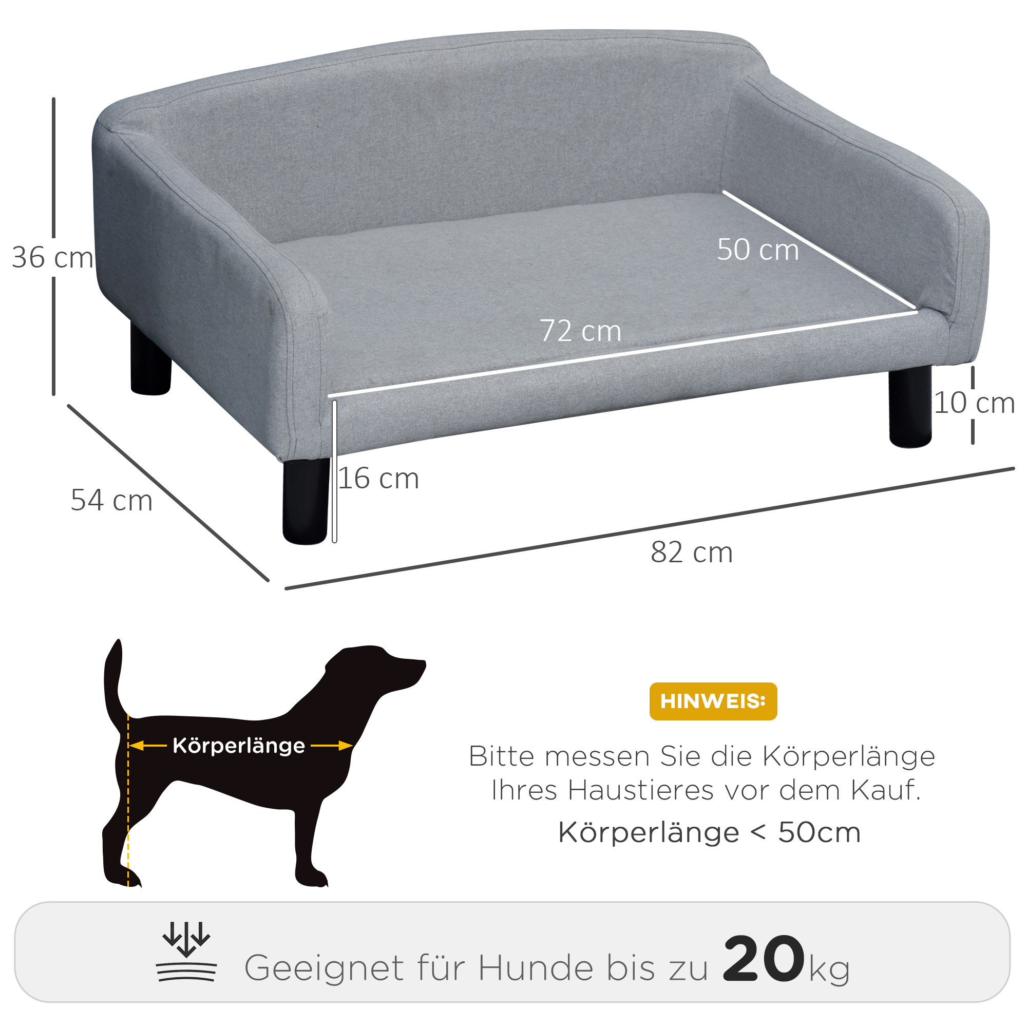 Helehall eemaldatava padjaga lemmikloomadiivan, kuni 20 kg