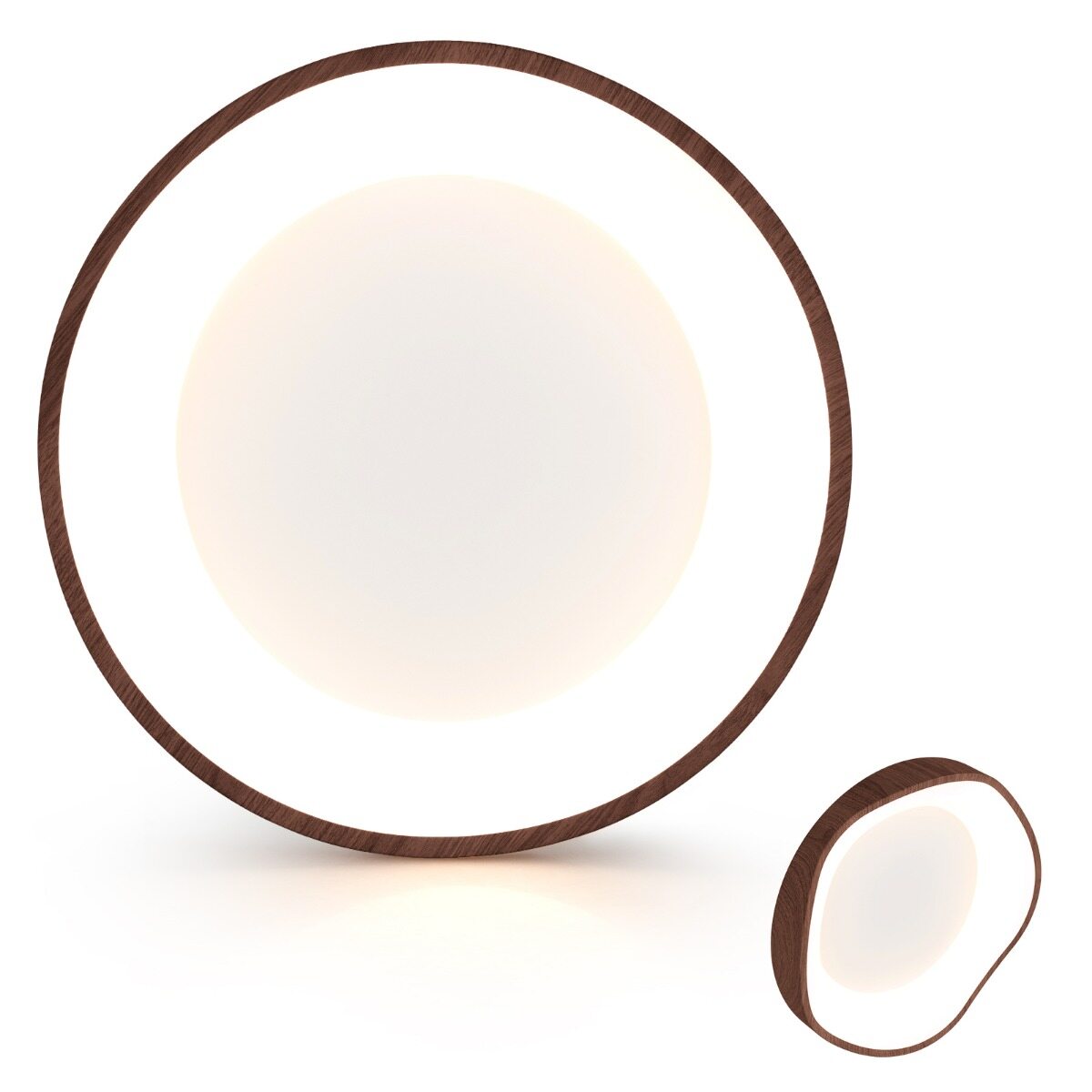 24W LED laevalgusti puidumustriga 41.5×10 cm