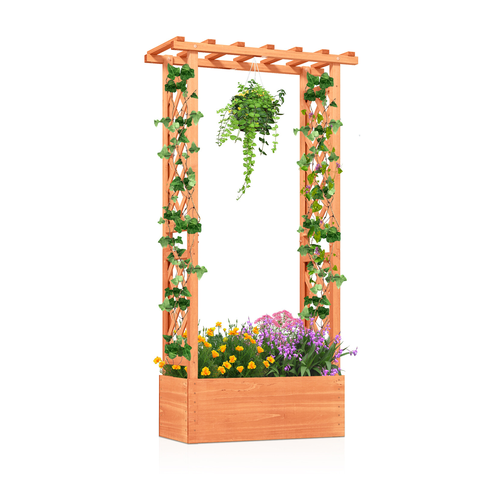 Põrandakast võretorniga 66x32x152 cm oranž