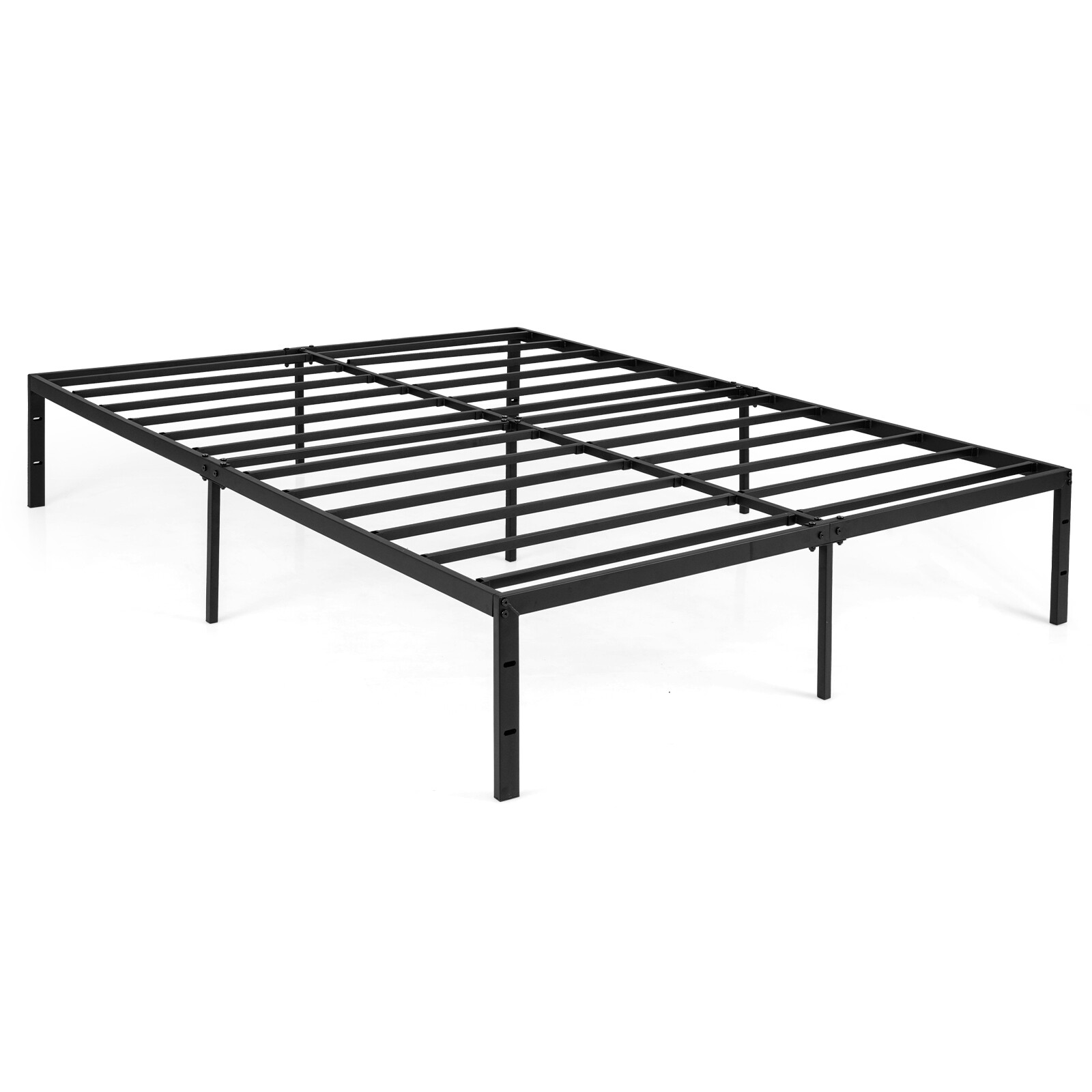 King size metallvoodiraam 160×200 cm, tugev, must