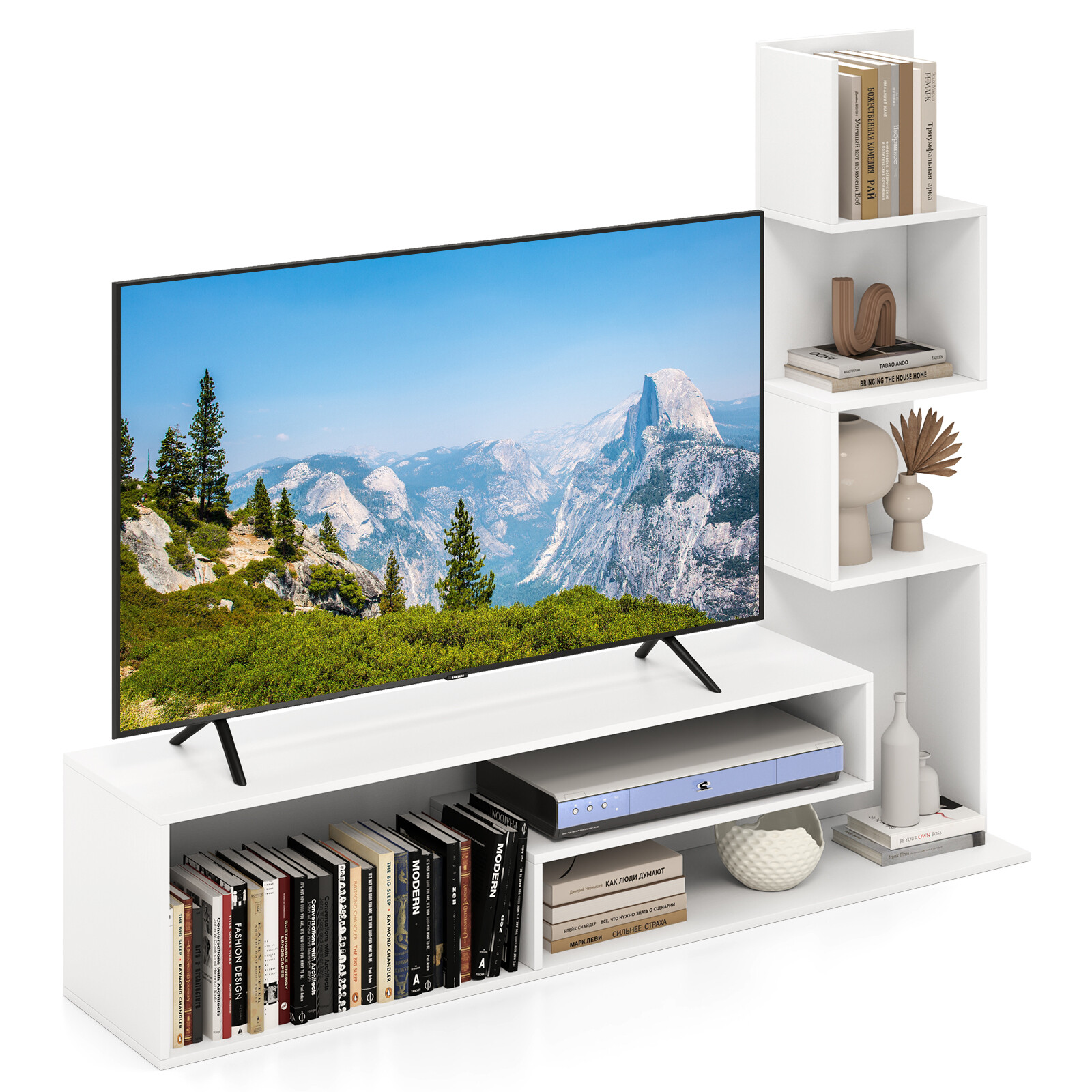 Meediakapp TV alusega 50″ Valge