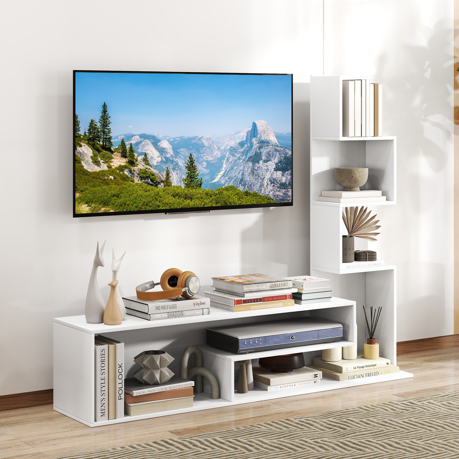 Meediakapp TV alusega 50″ Valge