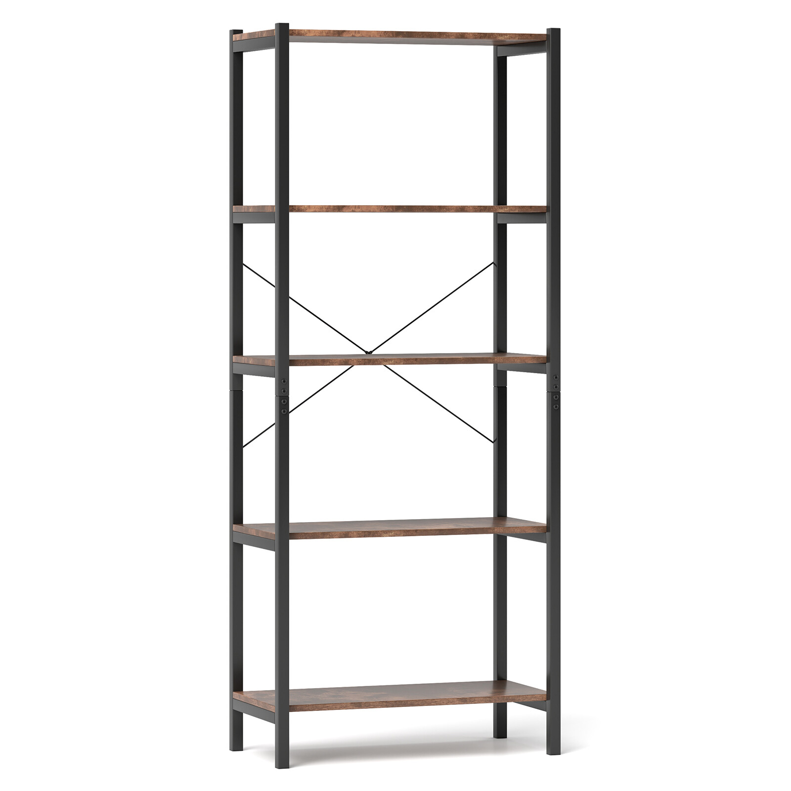 Mitmeotstarbeline riiul tööstuslik pruun 79x36x160cm