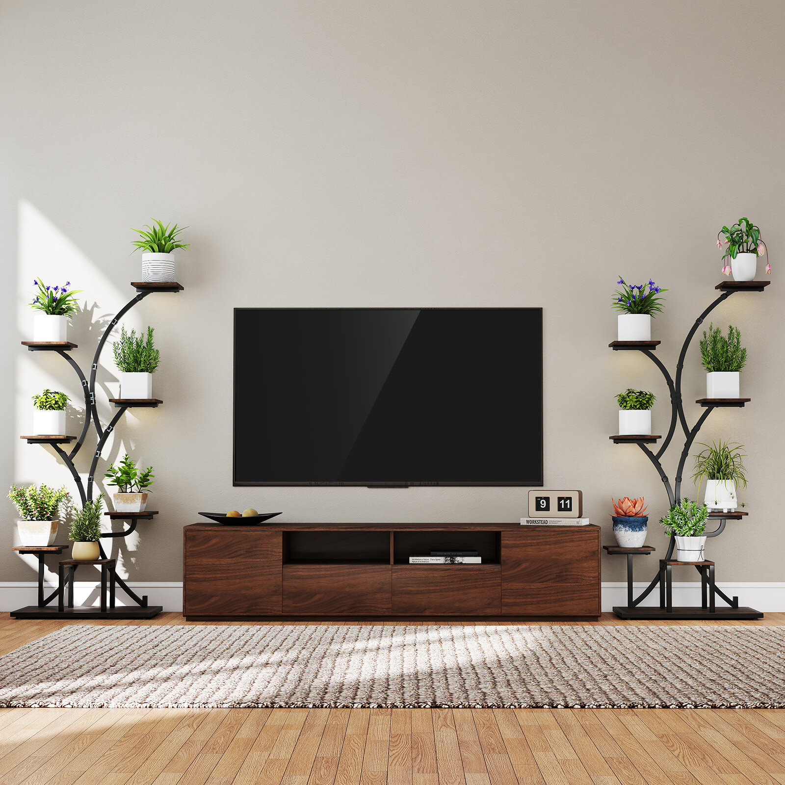 Taimeteline LED-valgustusega 8-korruseline