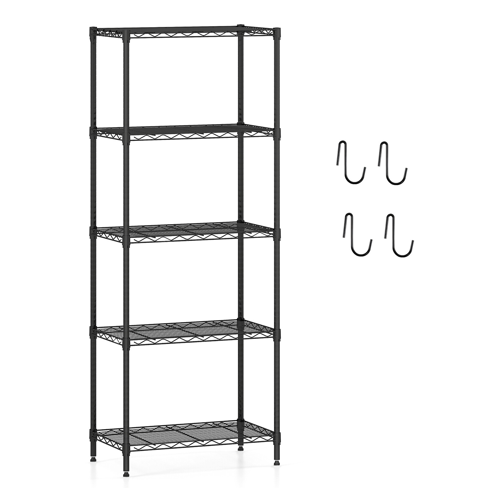 Metallist hoiuriiul 5-korruseline 59x34x152 cm