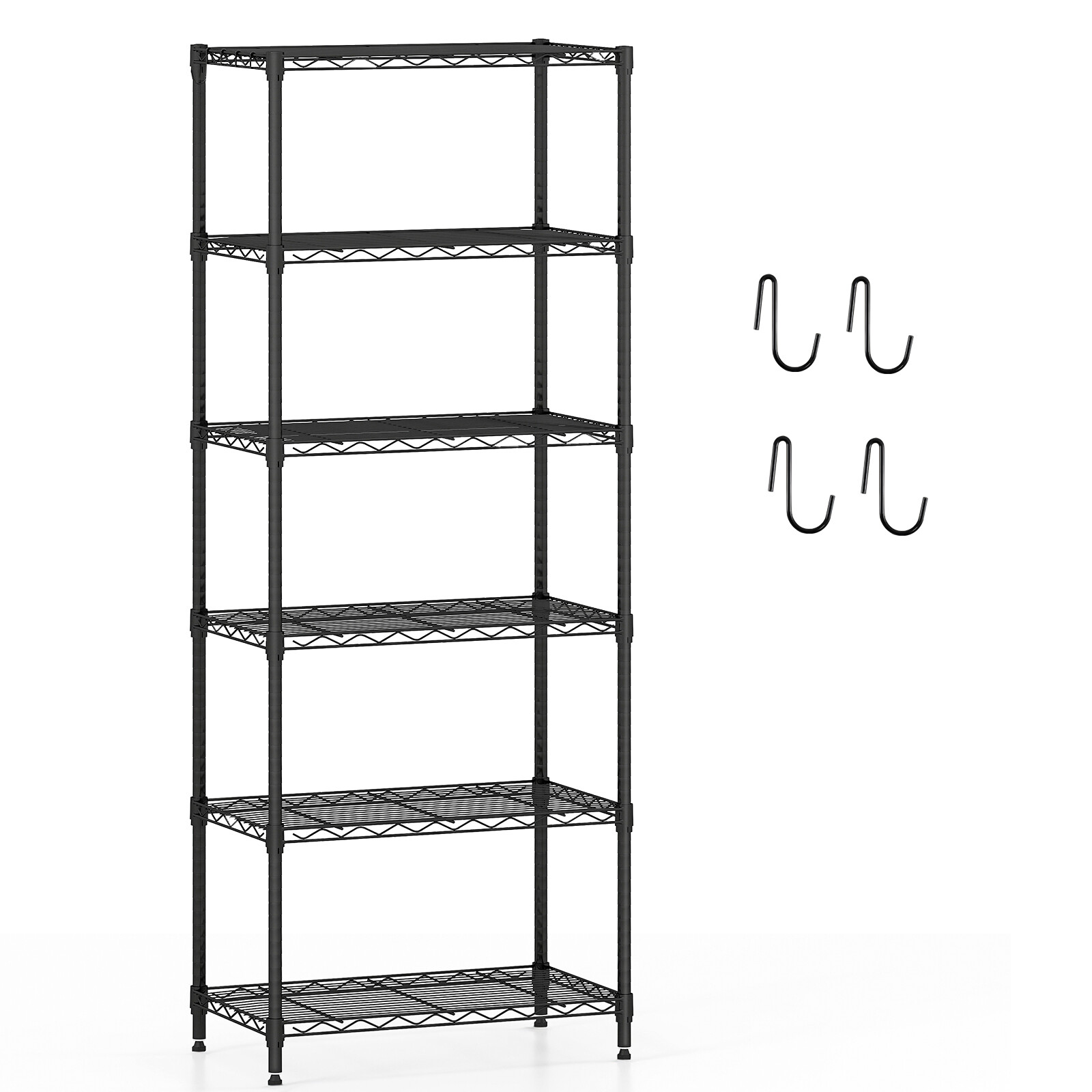 Metallist hoiuriiul 6-korruseline 59x34x150 cm