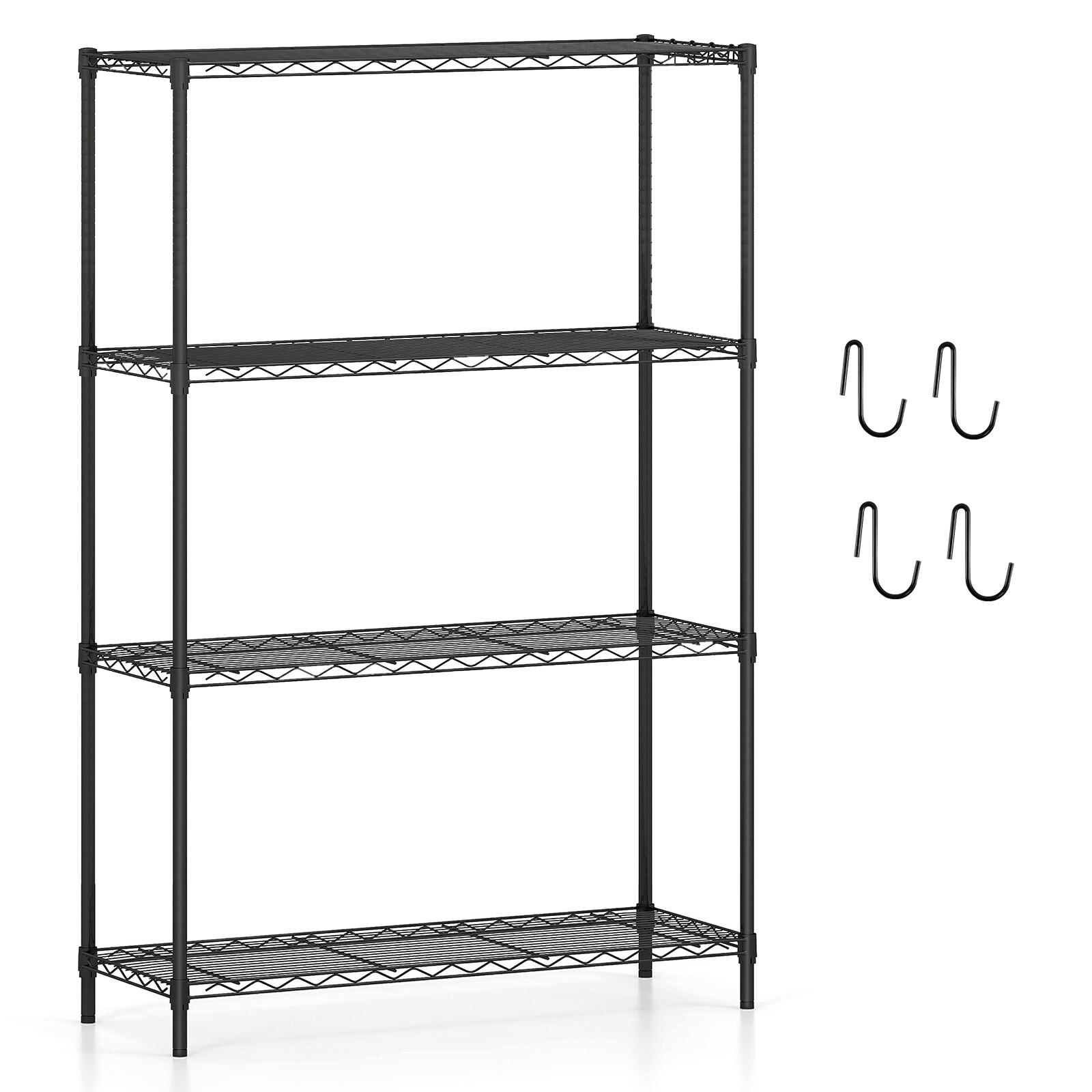 Metallist hoiuriiul 4-korruseline 91x35x138,5 cm
