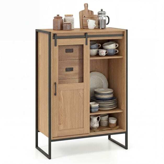 Põrandakapp liuguksega 5 sahtliga Rustic