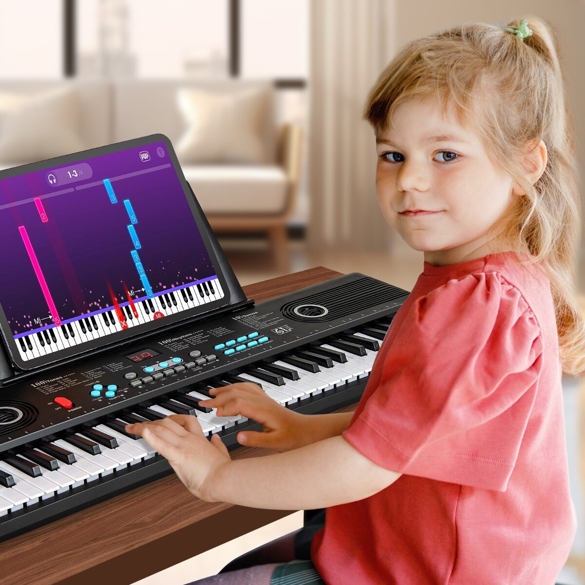 61-klahviga digitaalpiano komplekt