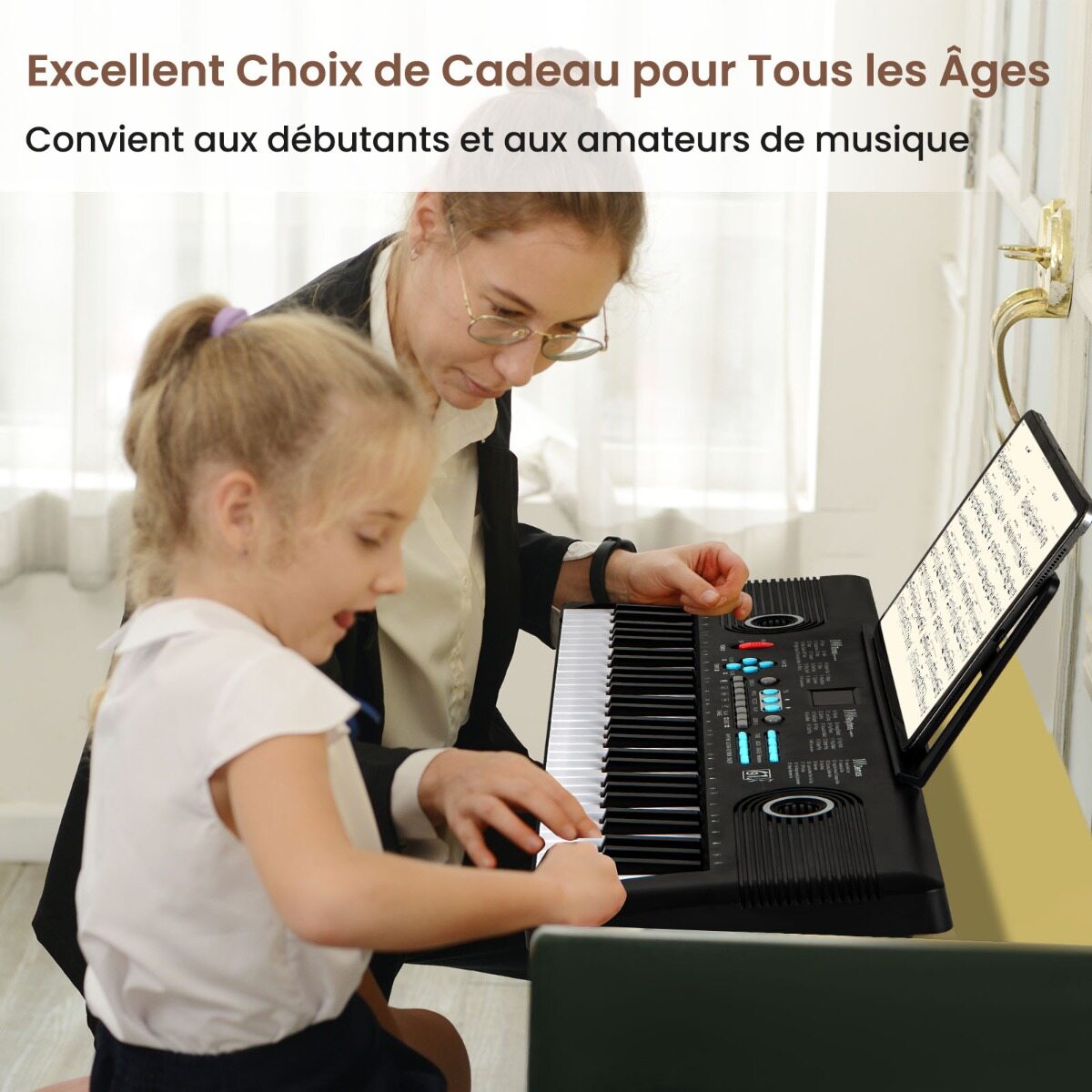 61-klahviga digitaalpiano komplekt