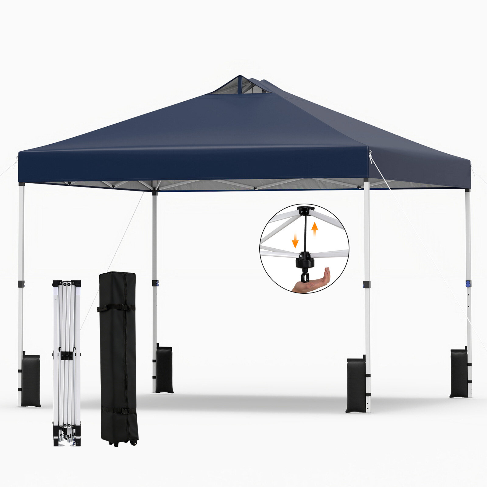 3×3 m sinine pop-up paviljon