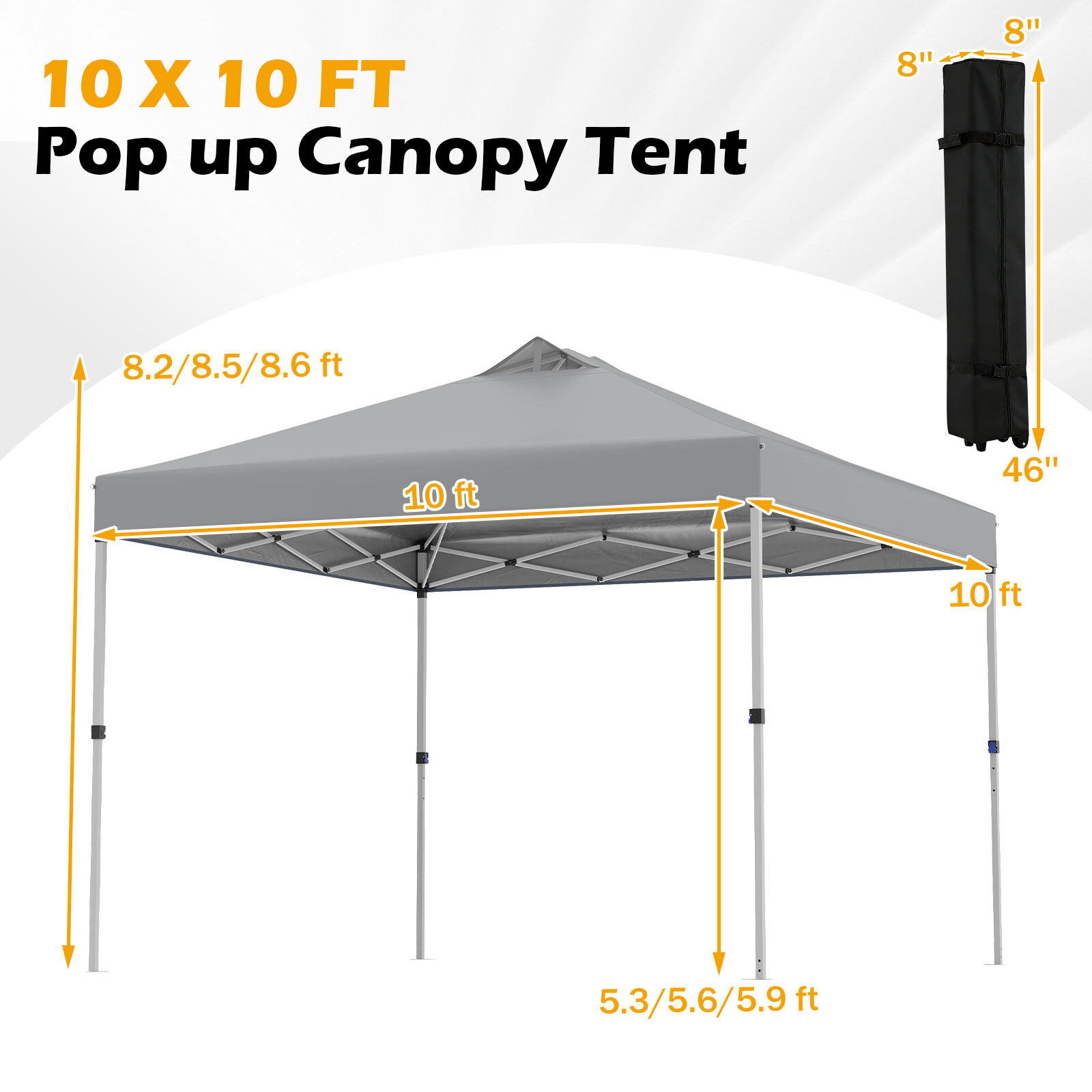 3×3 m hall pop-up paviljon