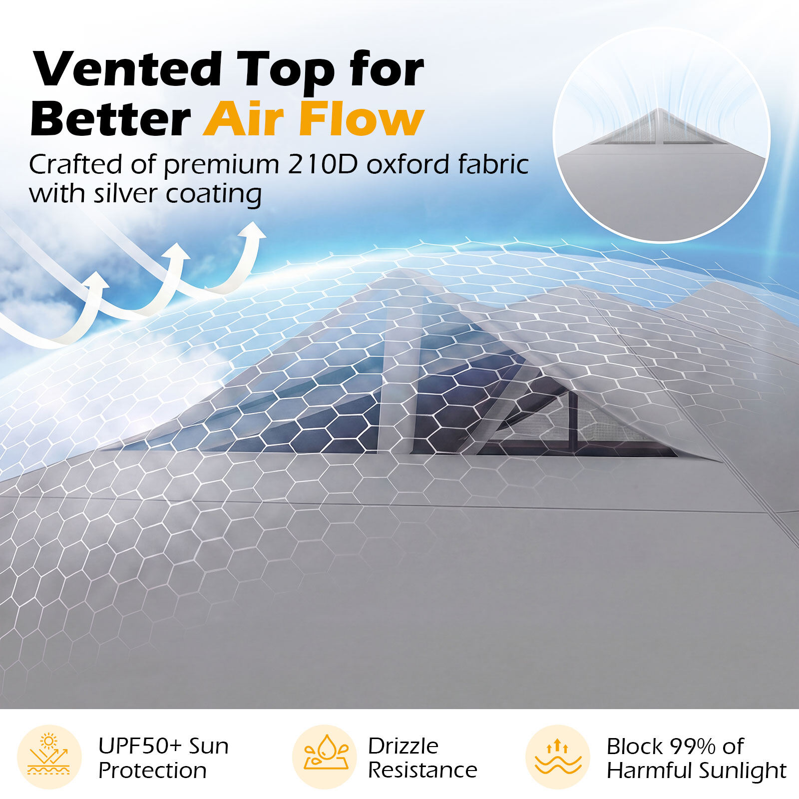 3×3 m hall pop-up paviljon