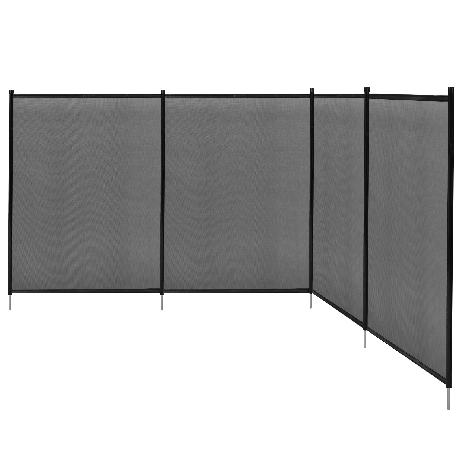 Laste turvaaed basseinile 366 × 122 cm must