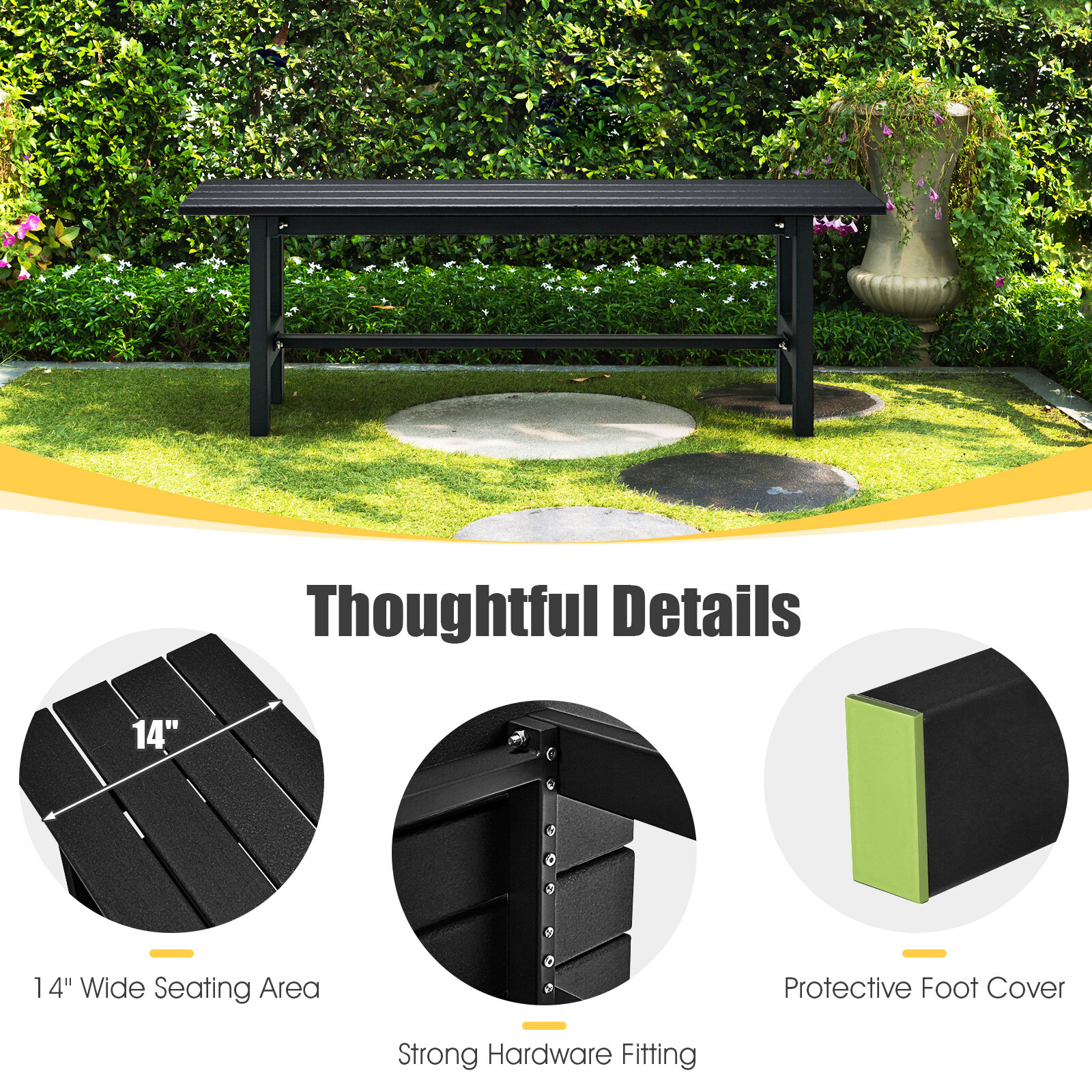 Aiatool must HDPE istmega, 120 × 35 × 40 cm