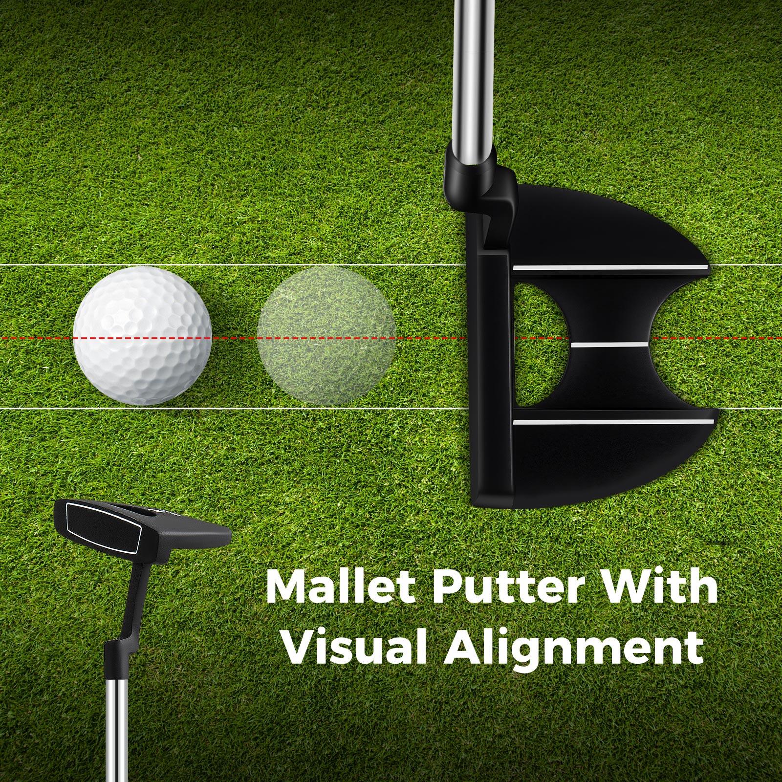 Vasakukäeline meeste golfikomplekt must