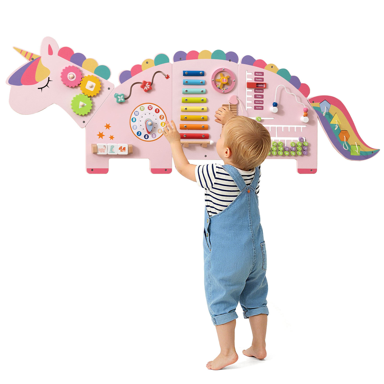 Unicorn Montessori 11-in-1 Sensoorne Seinaplaat