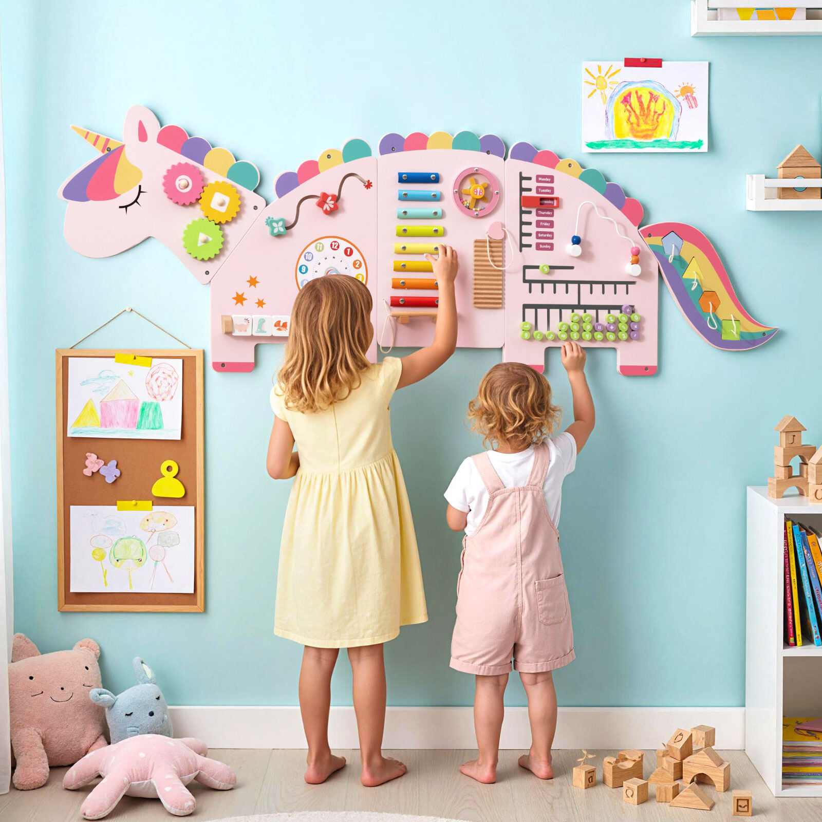 Unicorn Montessori 11-in-1 Sensoorne Seinaplaat