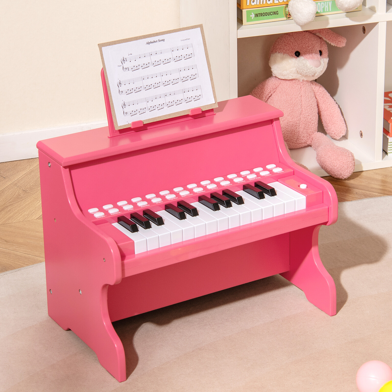 25-klahviga laste mini-digipiano roosa
