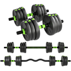 Reguleeritav hantlikomplekt 25 kg, roheline
