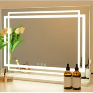 LED apšviestas veido veidrodys 58x12x48 cm