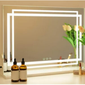LED apšviestos veido veidrodys 80x14x62 cm