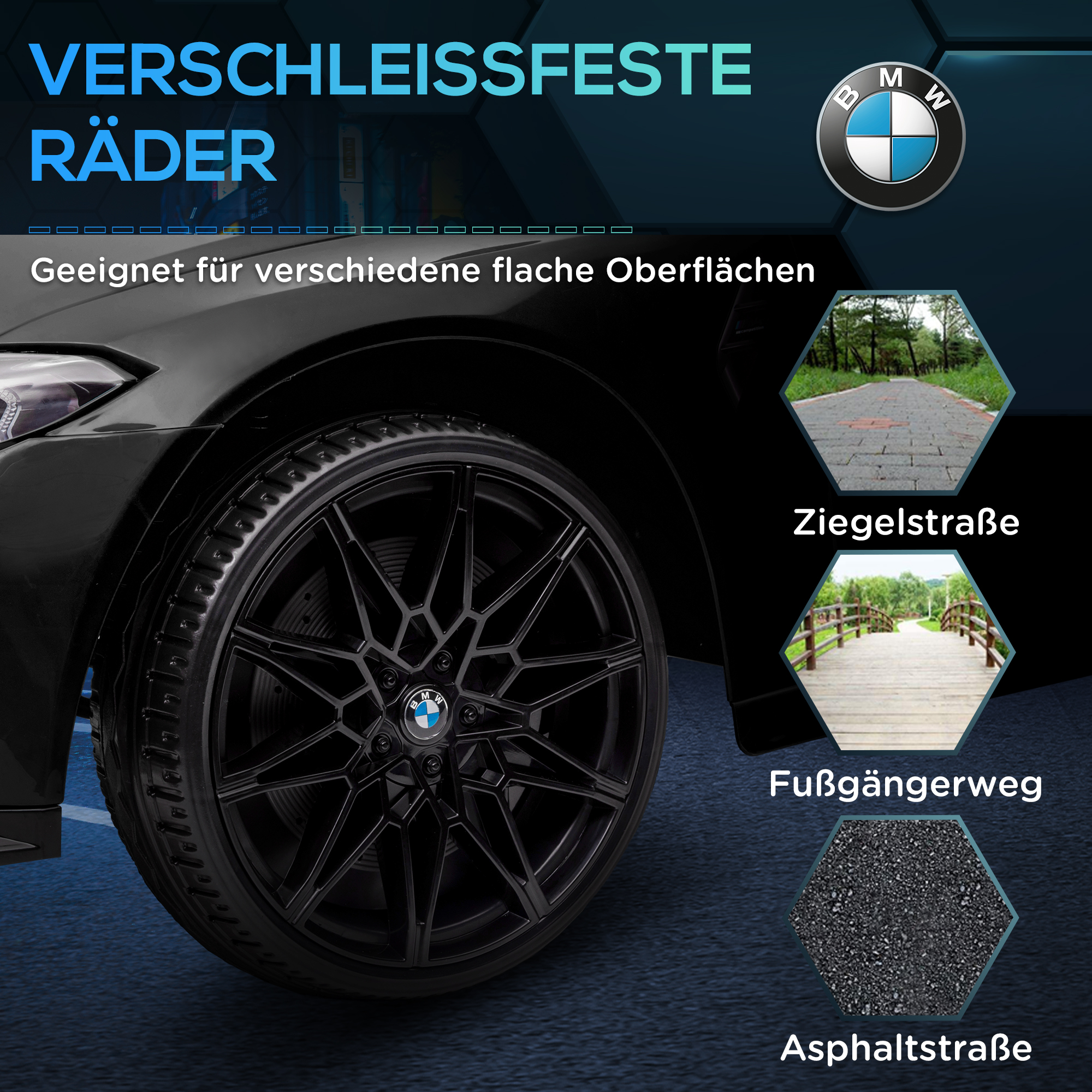 BMW M4 elektrinis vaikiškas automobilis, juodas, 108 x 69,5 x 51 cm - Image 9