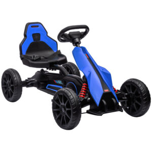 Pedaliga go-kart, käsipiduriga, sinine, 100 x 58 x 58,5 cm