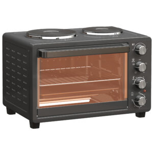 Mini orkaitė su kaitlentėmis, 28 L, juoda, 2600 W