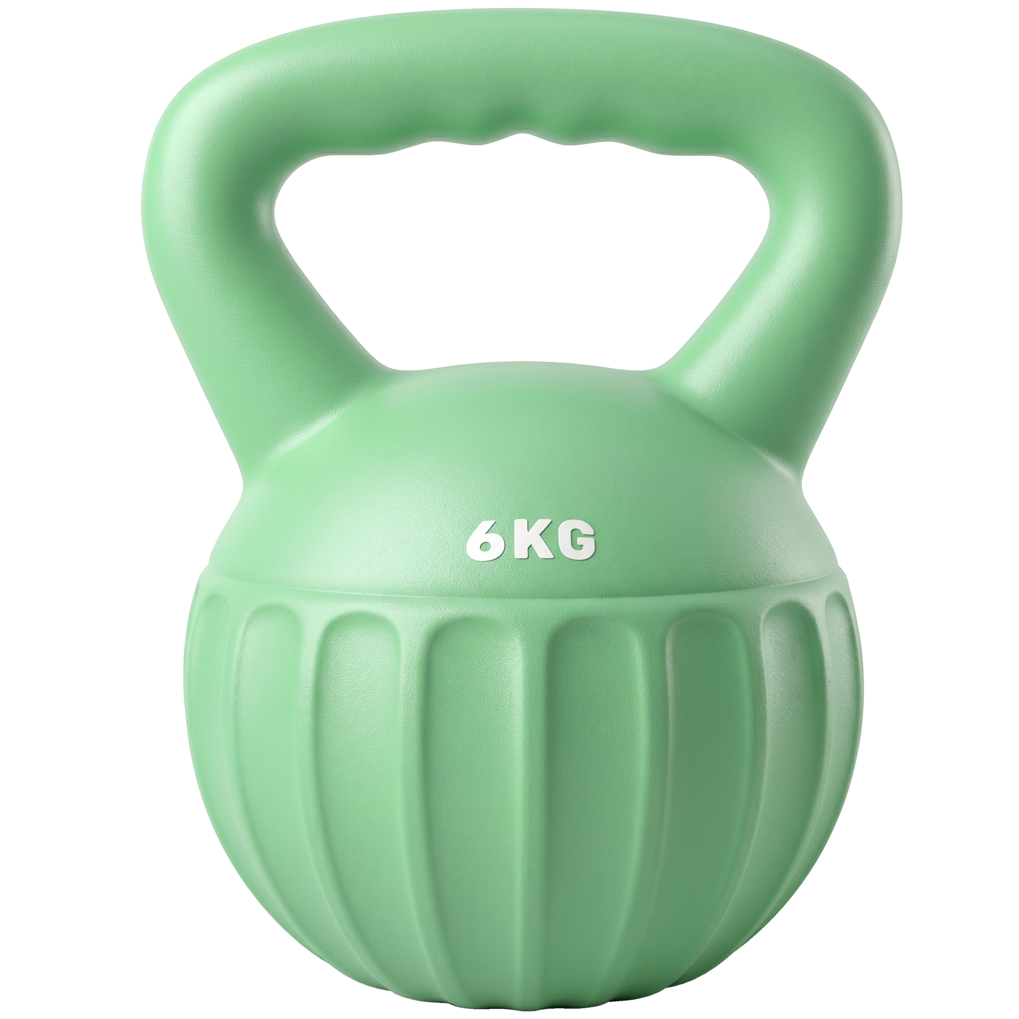 Kettlebell 6 kg, roheline, 17 x 17 x 23 cm