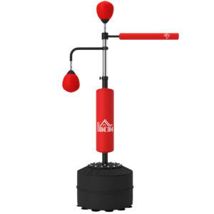 Vabalt seisev poksikoti alus 4-ühes, reguleeritav 160-230 cm, punane