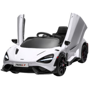 Laste elektriauto McLaren 765LT, valge, 113 x 68 x 44 cm