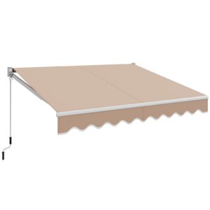 10 x 250 x 200 cm kokkupandav varikatus beež