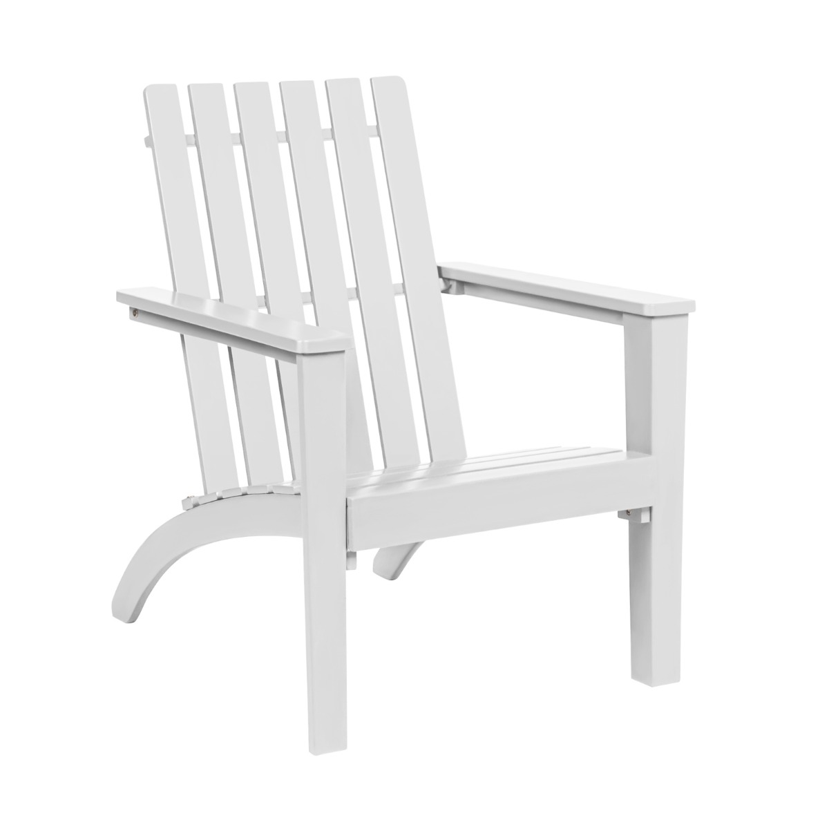 Lauko Acacia Medžio Adirondack Poilsio Kėdė Balta