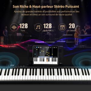Elektroninen piano täysikokoisella koskettimistolla