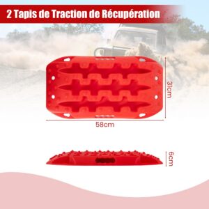 2 tk punased liugplaadid liivale/porile/lumele 58x31x6 cm