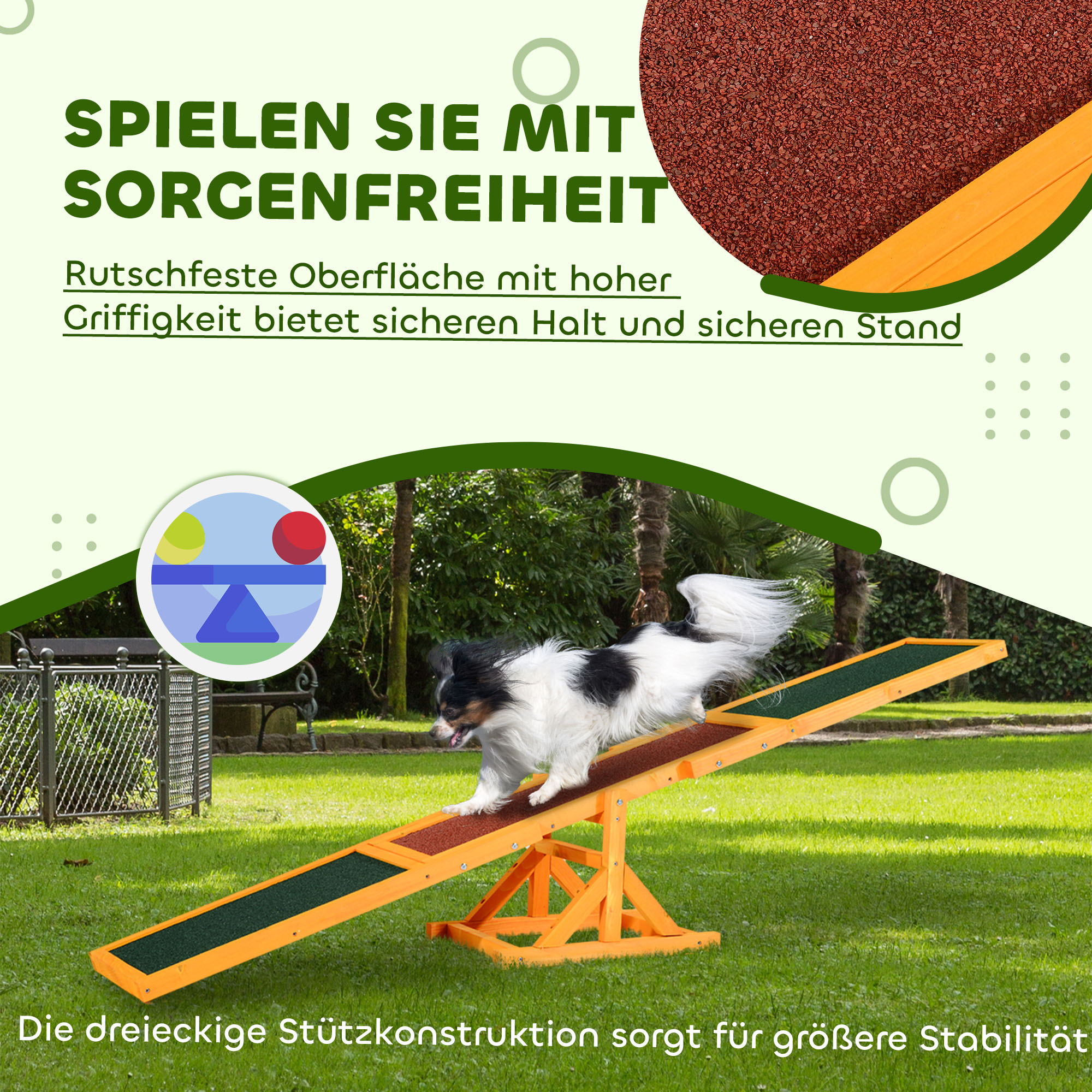 Šunų agility supynė, neslystantis paviršius, iki 30 kg, 180 x 30 x 30 cm - Image 5